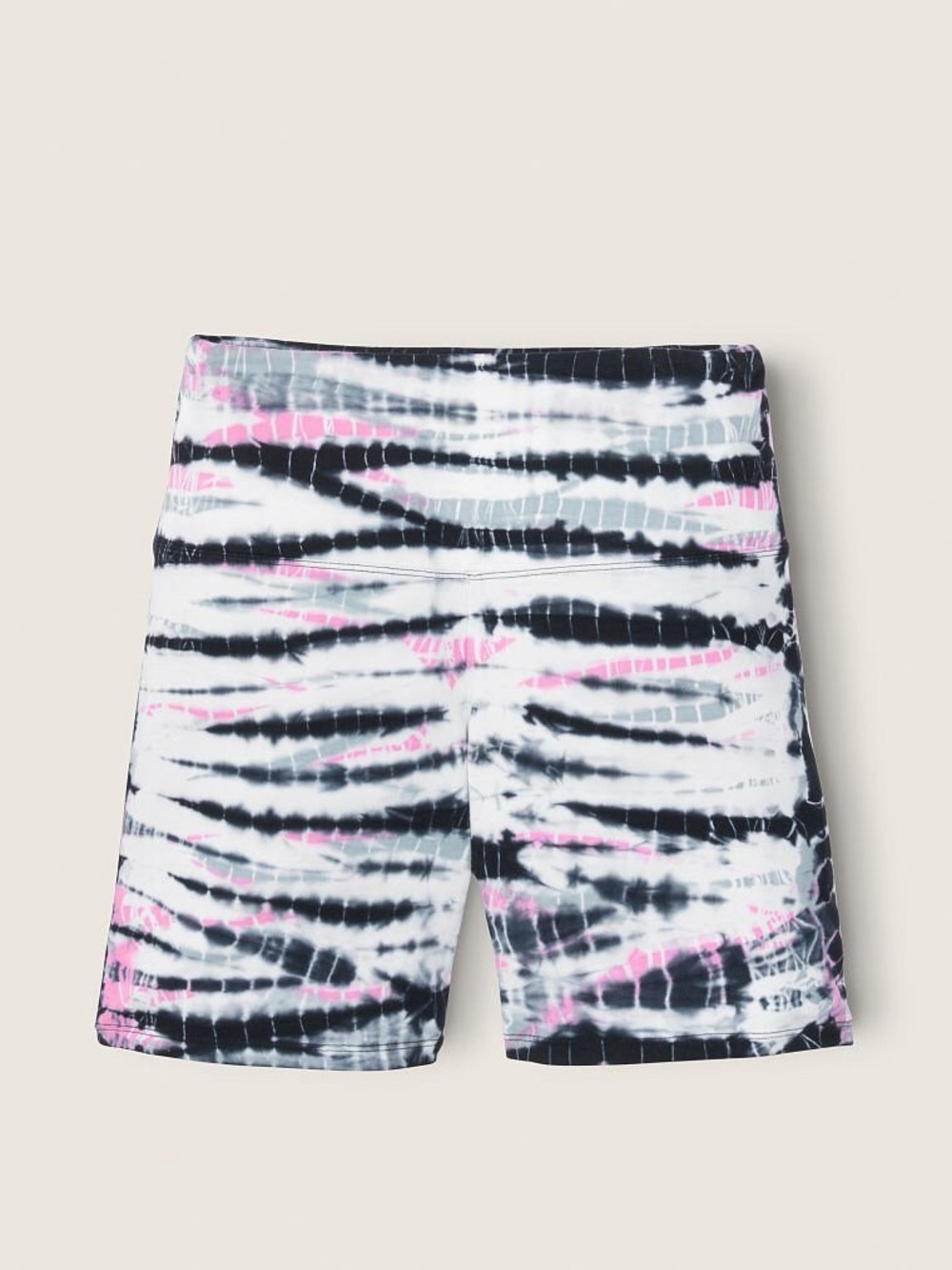 Pink Victoria's Secret Pink, White & Black Tie Dye Bike Shorts